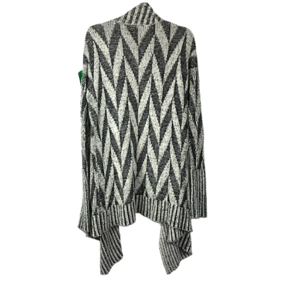 Romeo & Juliet Couture open face waterfall slouchy knit cardigan Sz L - Picture 3 of 11